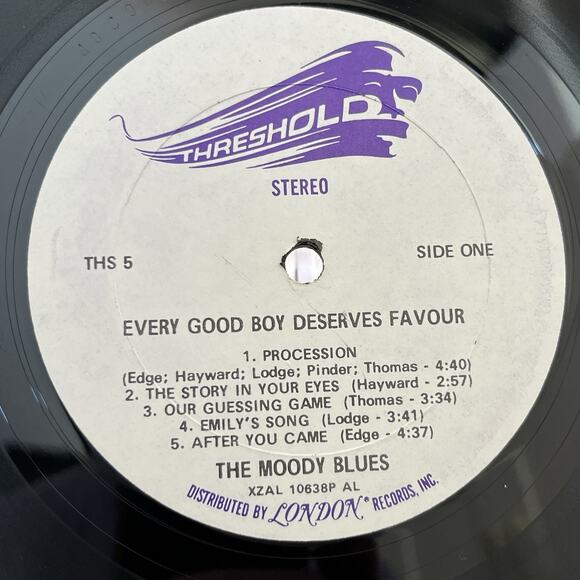 The Moody Blues Every Good Boy Deserves Favour LP 1976 Gatefold Threshold THS 5 - Picture 5 of 12